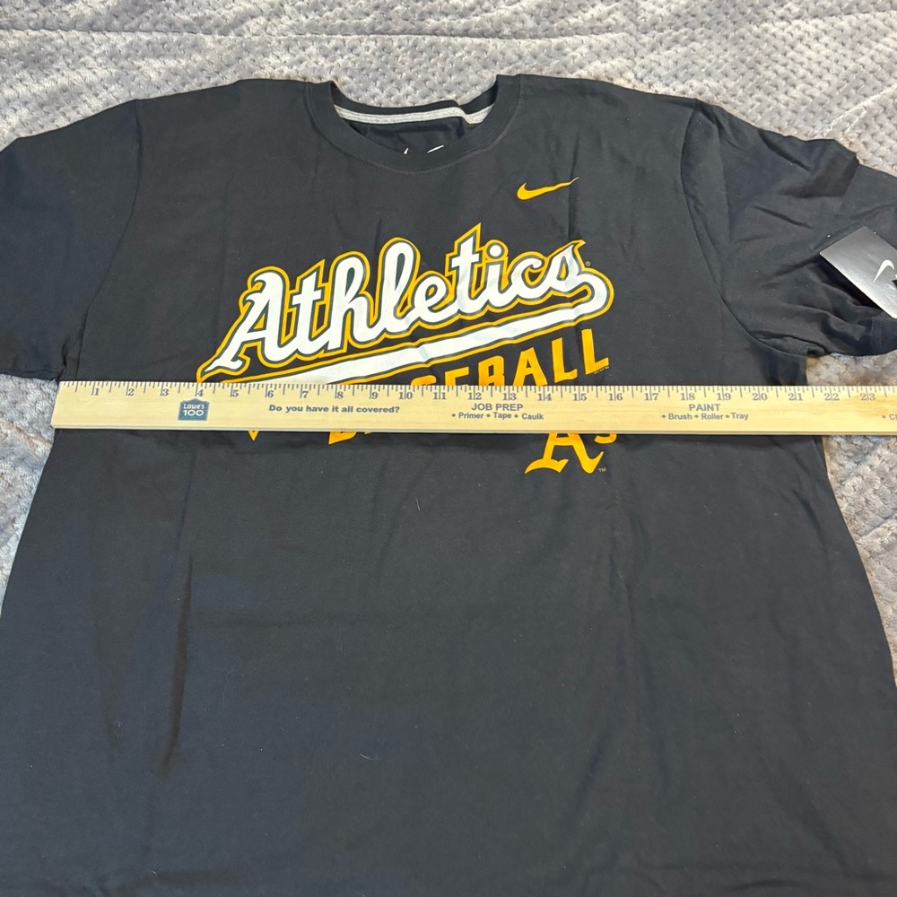 Nike Oakland Athletics Baseball Shirt Mens XL Black A's MLB Tee New With Tags - Picture 5 of 6